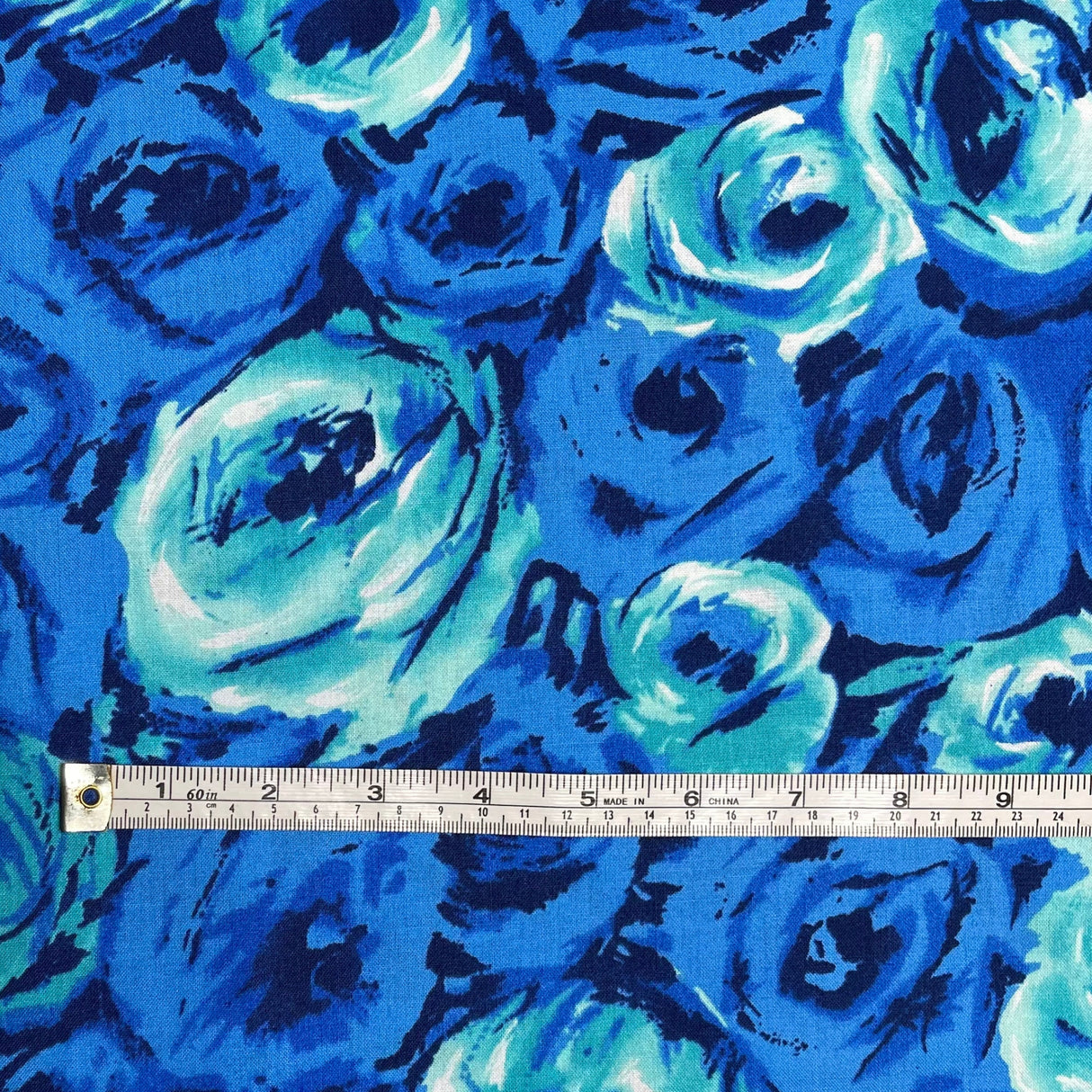 Lana Rose Fabric – Blue Floral Roses | Michael Miller CX6900