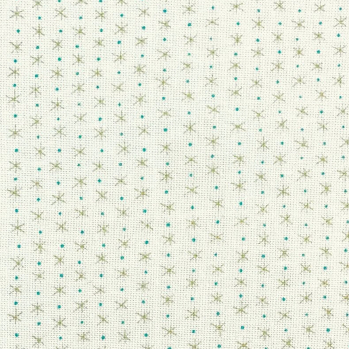 Stars Christmas fabric Blue dots Cream Tan Henry Glass HG8754-44