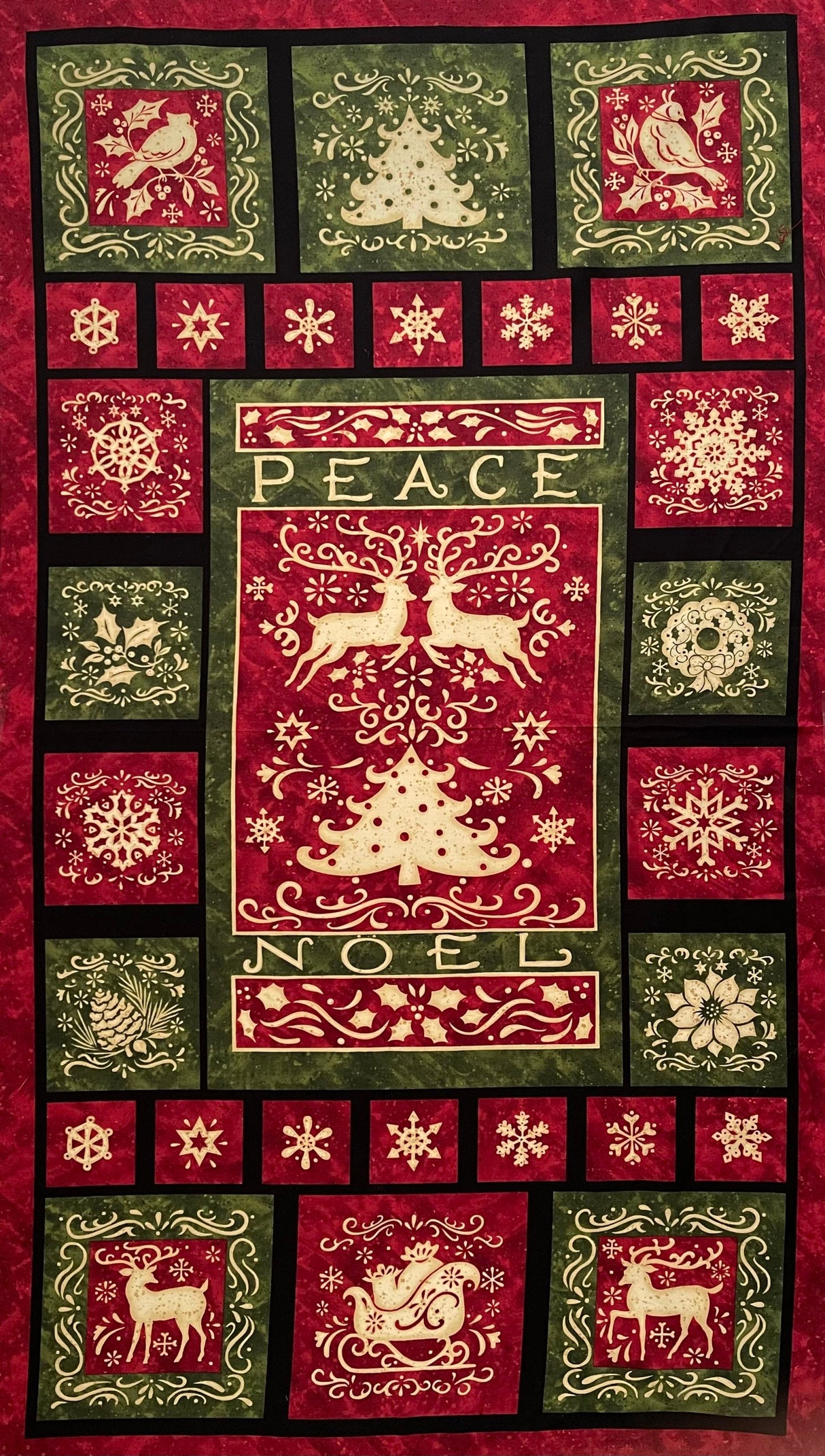 Noel Fabric Panel - Christmas Delight by Benartex BT03610-99