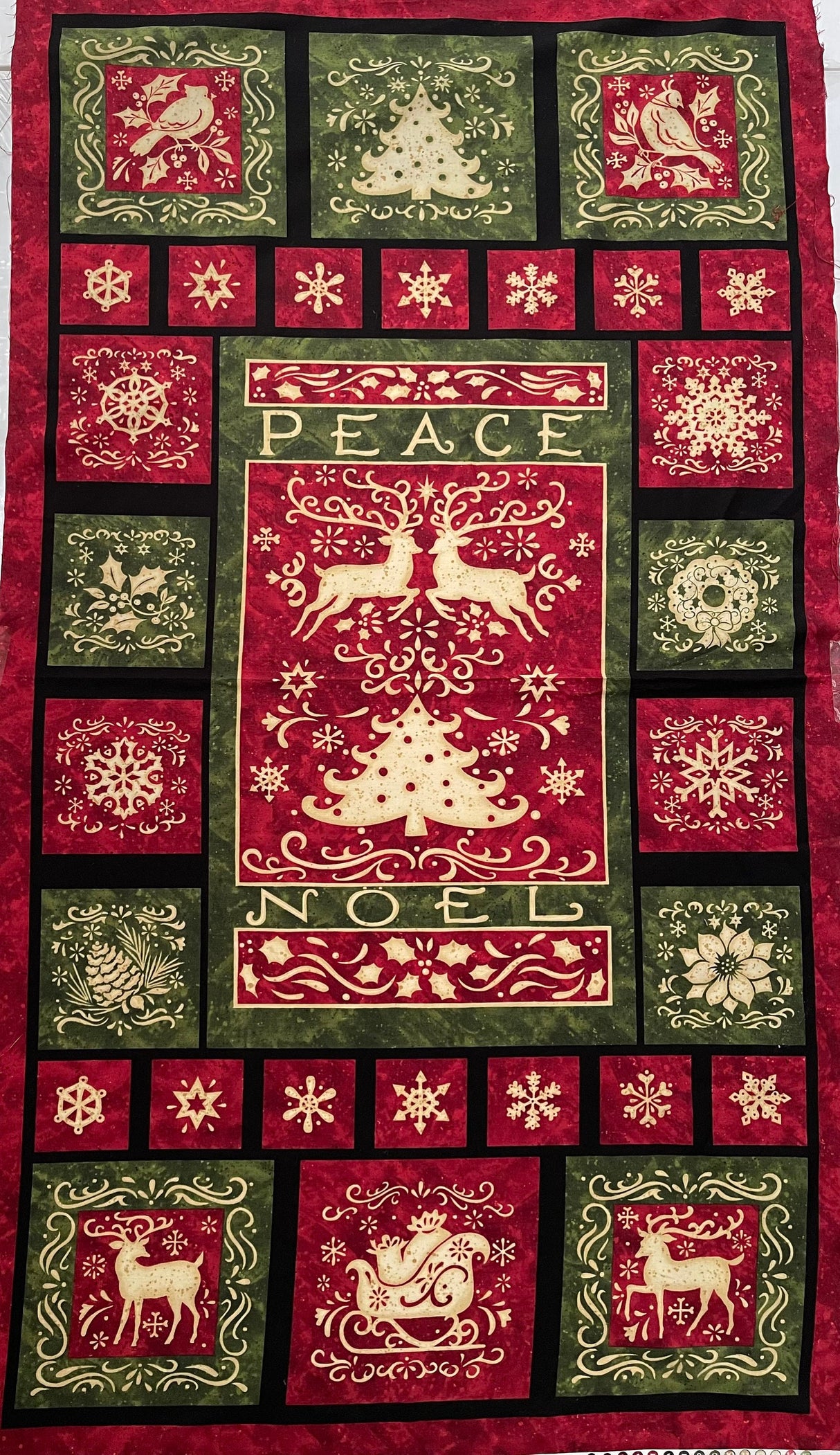 Noel Fabric Panel - Christmas Delight by Benartex BT03610-99