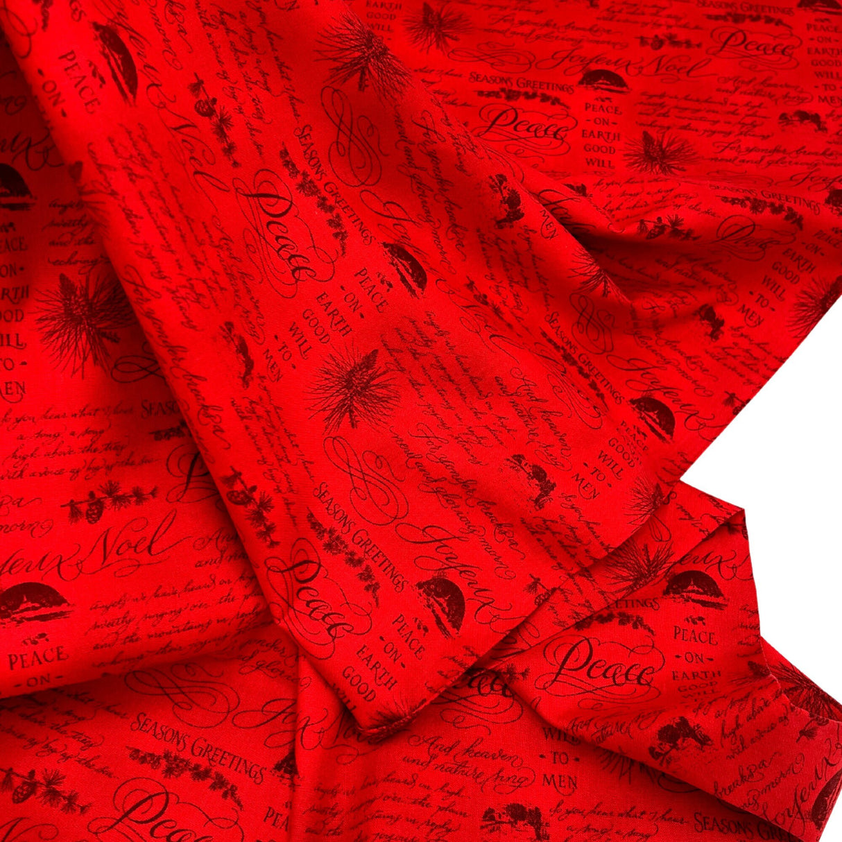 Christmas Elegance fabric Christmas Cotton Quilting Craft Red fabric Henry Glass HG9935-88