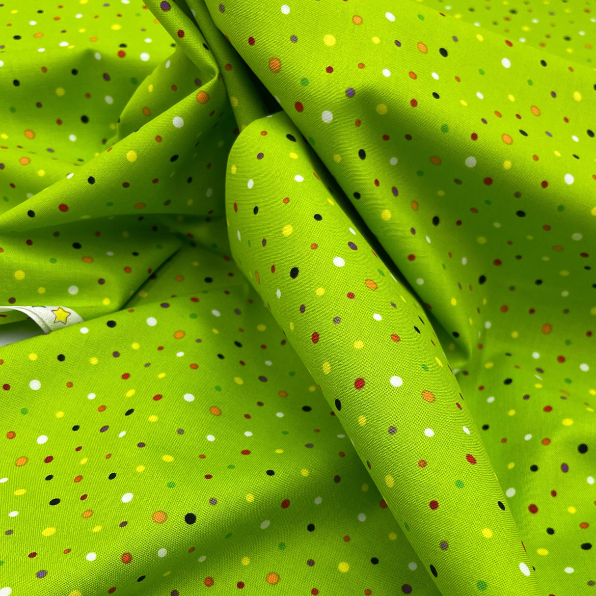 Polka Dots fabric Green Frightful Delightful Halloween Celebration fabric Cotton Quilting fabric HG9903G-66