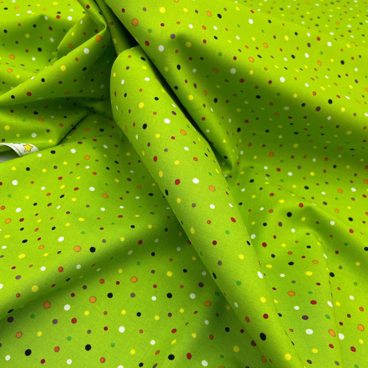 Polka Dots fabric Green Frightful Delightful Halloween Celebration fabric Cotton Quilting fabric HG9903G-66