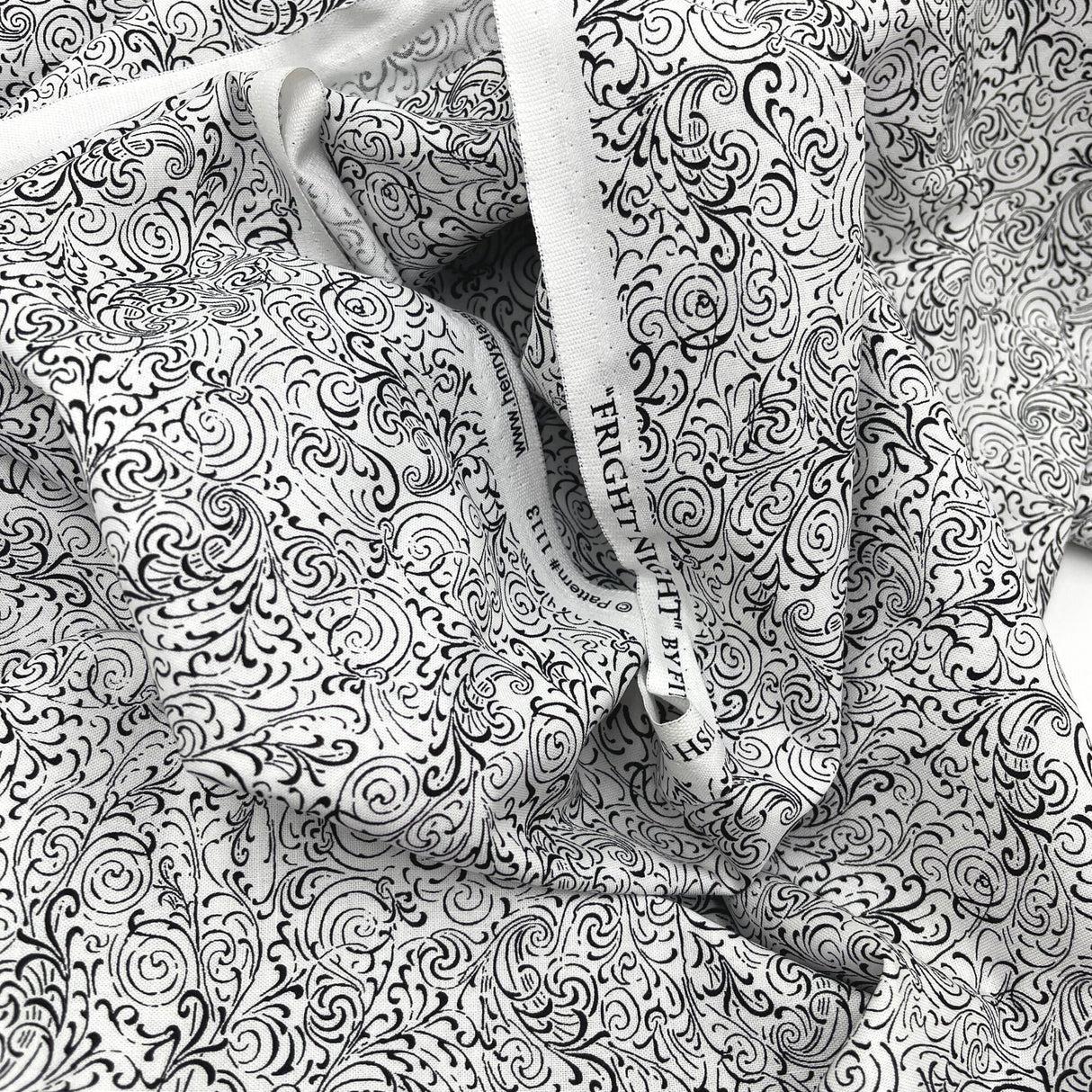 Black Quilting Fabric Halloween Fright Night Henry Glass Fabric Halloween Cotton Quilting fabric HG1113-19