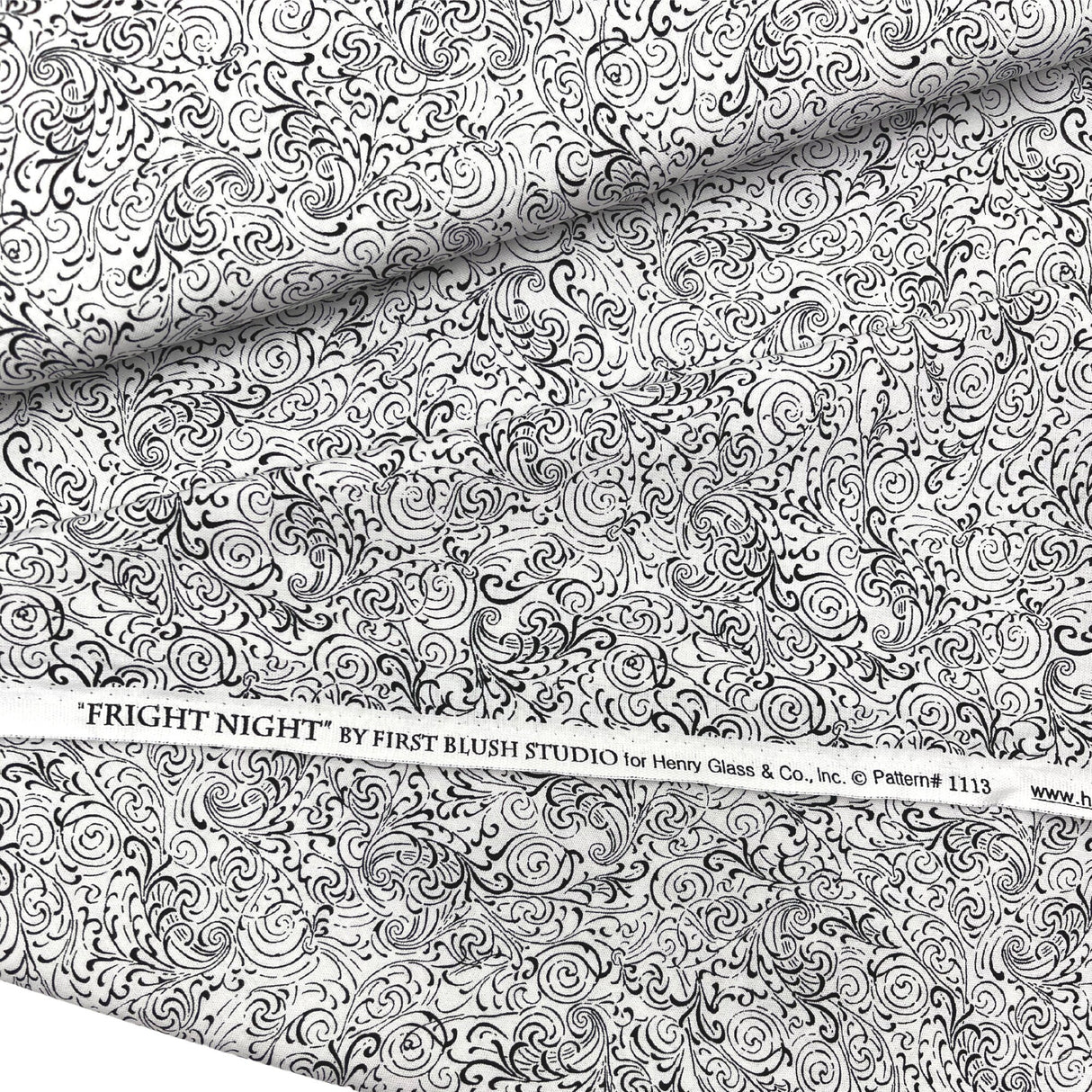 Black Quilting Fabric Halloween Fright Night Henry Glass Fabric Halloween Cotton Quilting fabric HG1113-19