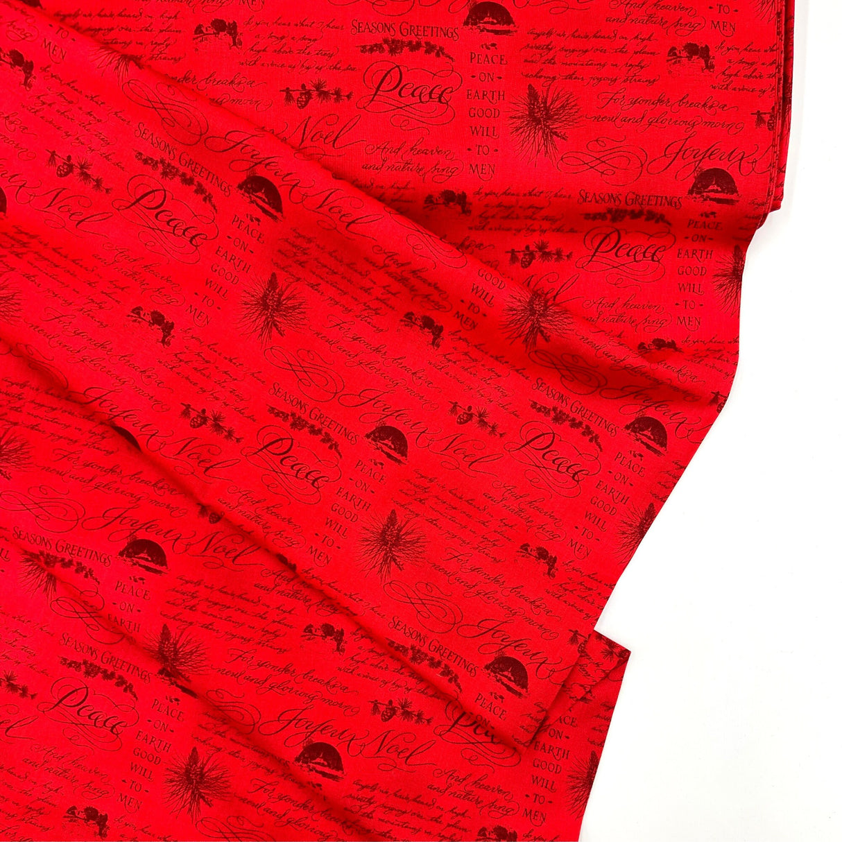 Christmas Elegance fabric Christmas Cotton Quilting Craft Red fabric Henry Glass HG9935-88