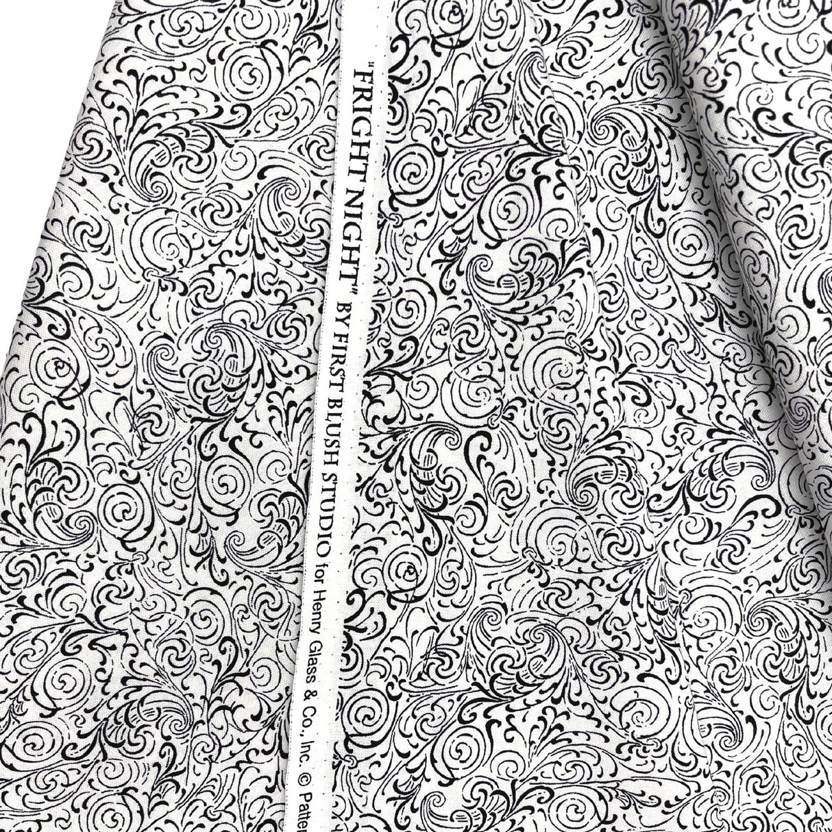 Black Quilting Fabric Halloween Fright Night Henry Glass Fabric Halloween Cotton Quilting fabric HG1113-19