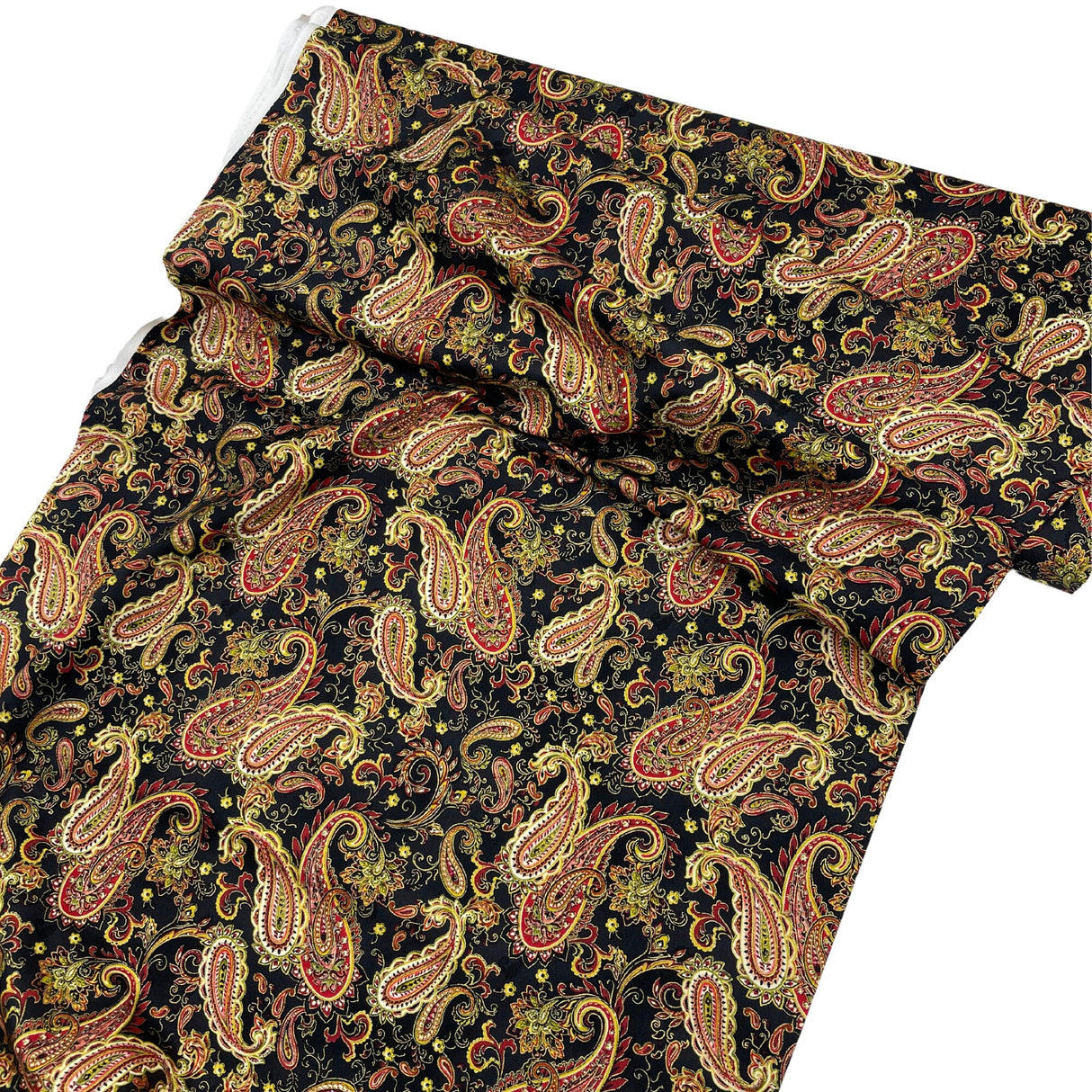 Christmas Splendor fabric, Black, Gold metallic, Quilt, Craft, Cotton, Quilters fabric HG8321-Black