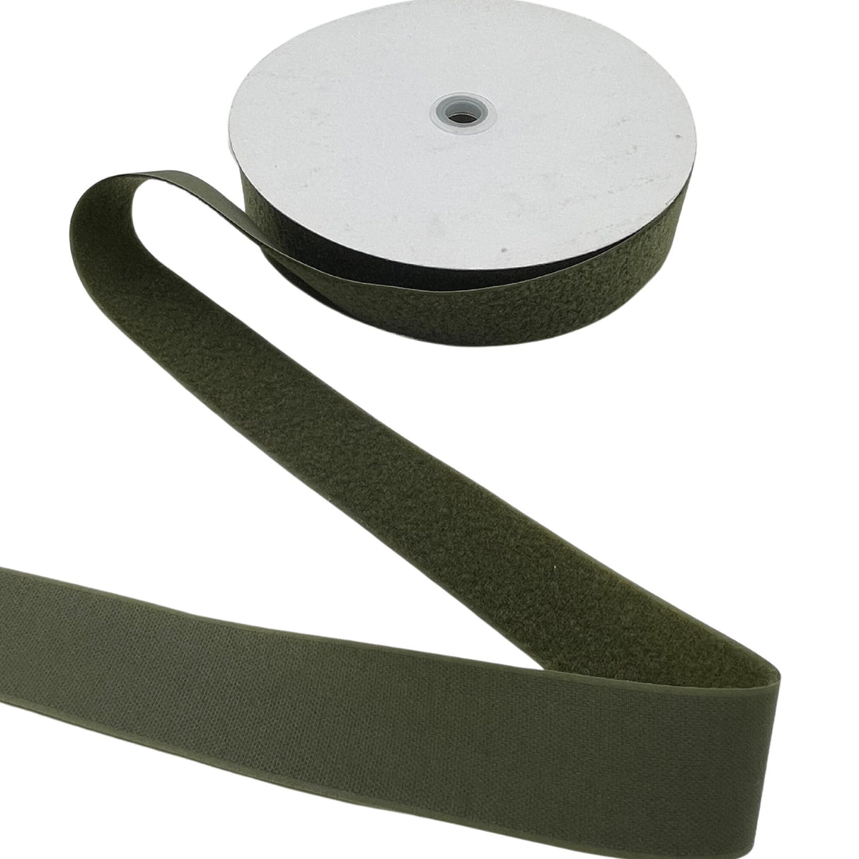 Hook and Loop Fastener 50mm wide - Sew-On Nylon Velcro, Ranger Green, Olive, Khaki