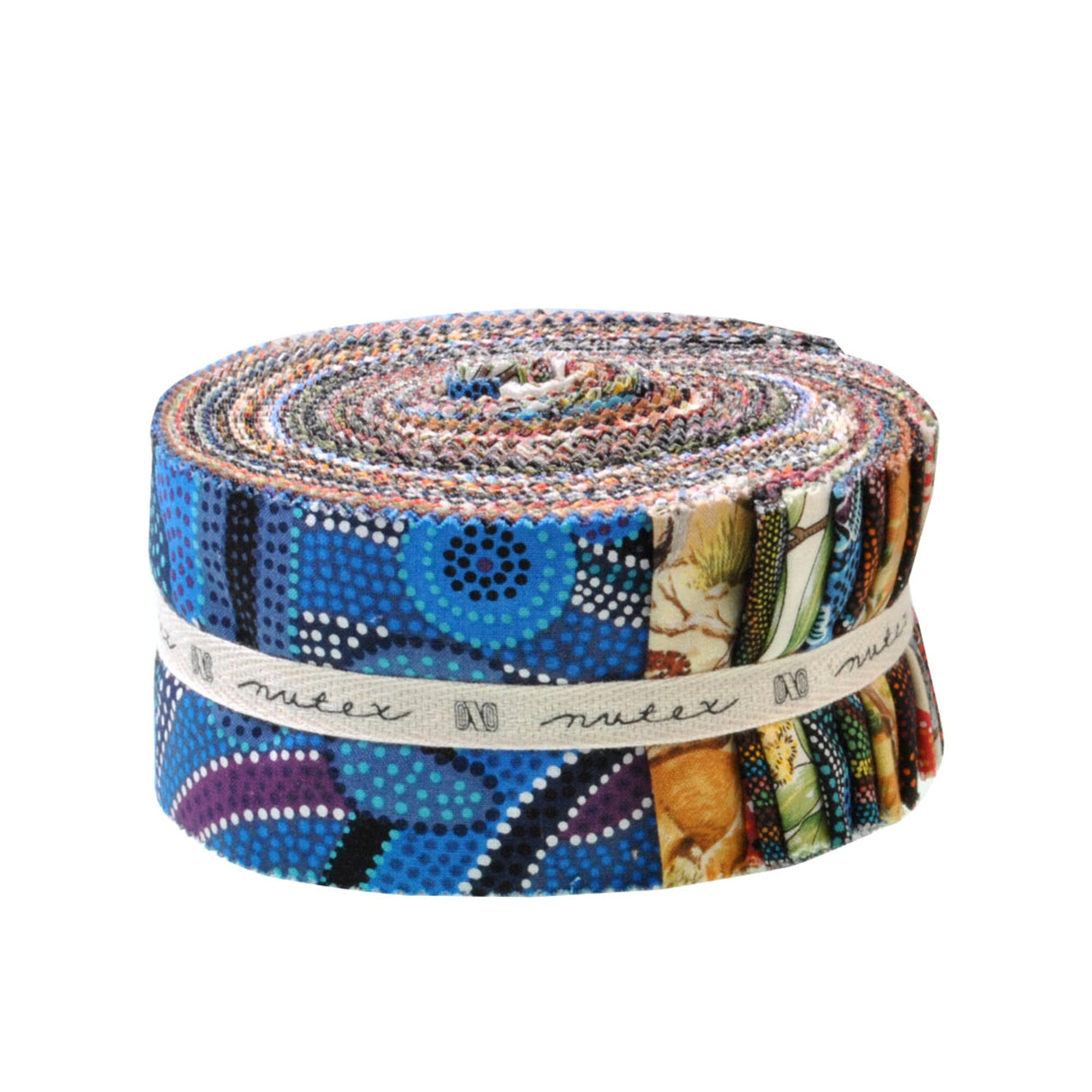 Jelly Roll 40 Piece, Australian Aboriginal 2.5", Precut, Quilting Strips
