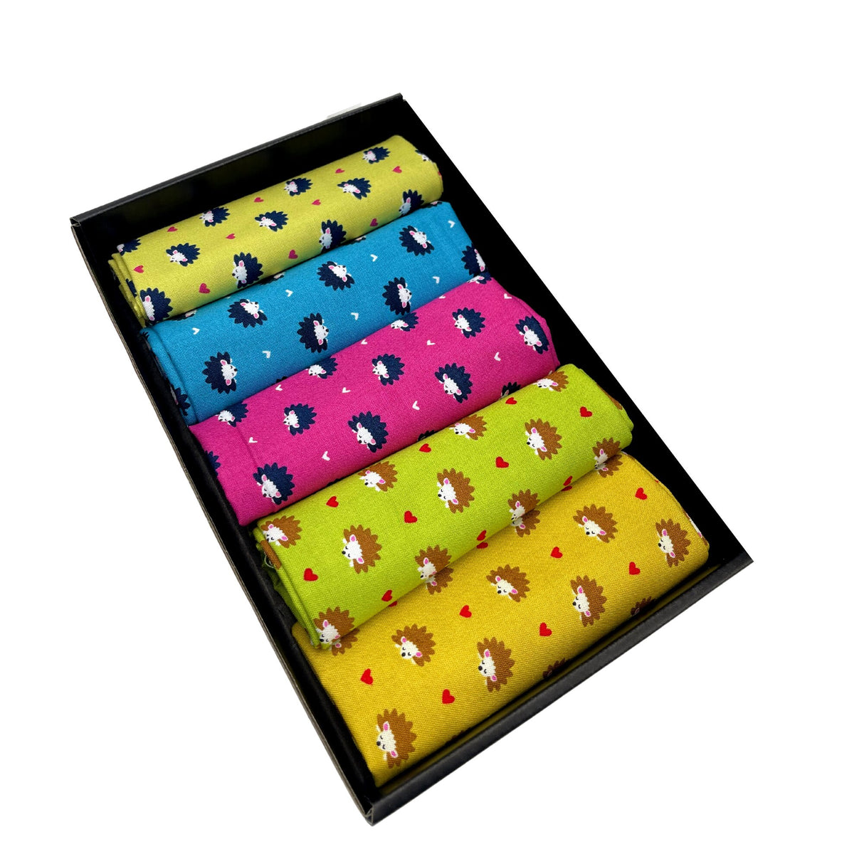 Hedgehog Party, Fat Quarter, Gift ideas, Pre-cut, Quilting Fabric