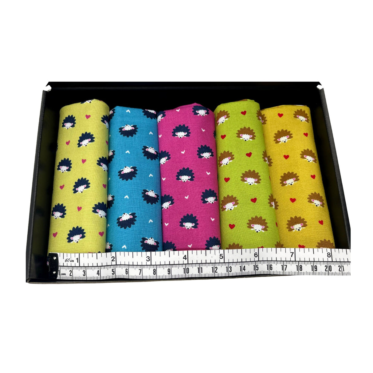 Hedgehog Party, Fat Quarter, Gift ideas, Pre-cut, Quilting Fabric