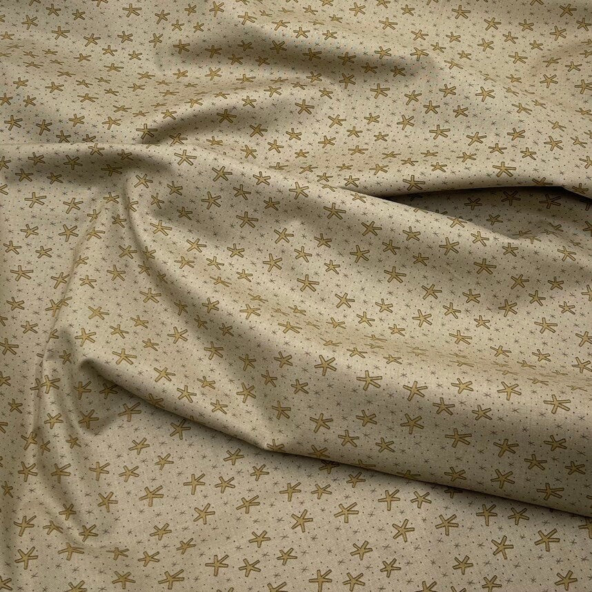 Stars Gold Cream Henry Glass HG8755-39