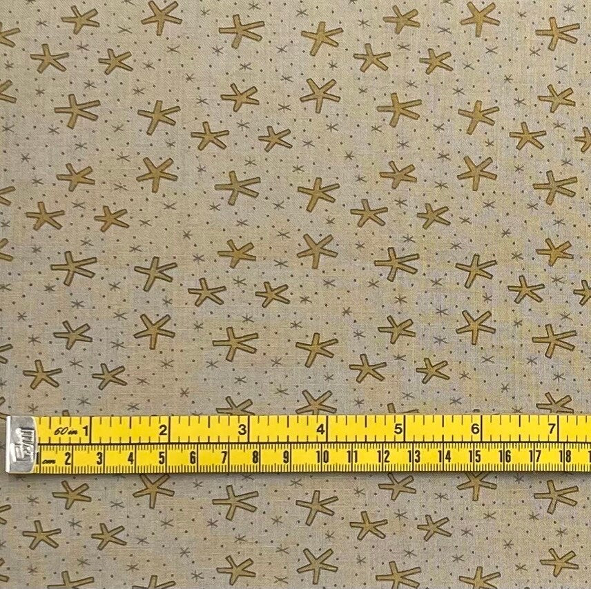 Stars Gold Cream Henry Glass HG8755-39