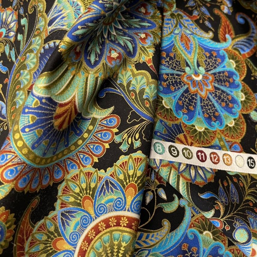 Alexandria Black fabric, Timeless Treasures, Craft Cotton Quilters fabric TT-CM4592