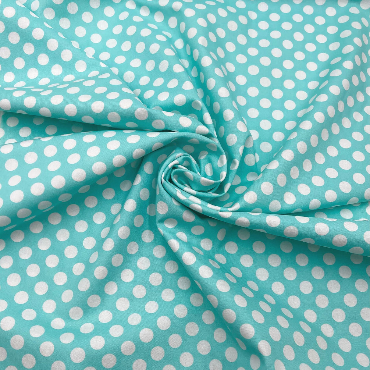 Polka Dots, Turquoise fabric, Vintage Quilting Fabric, Michael Miller fabric CX1492Ocean