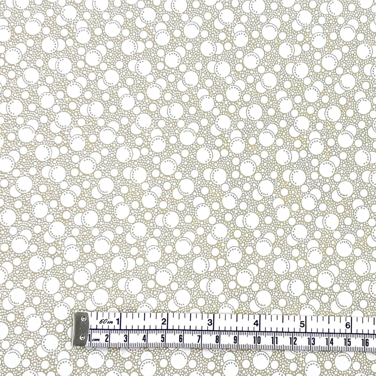 Tone on Tone White Tea Stain Fabric, Cotton Quilting Craft fabric SP-47748.T