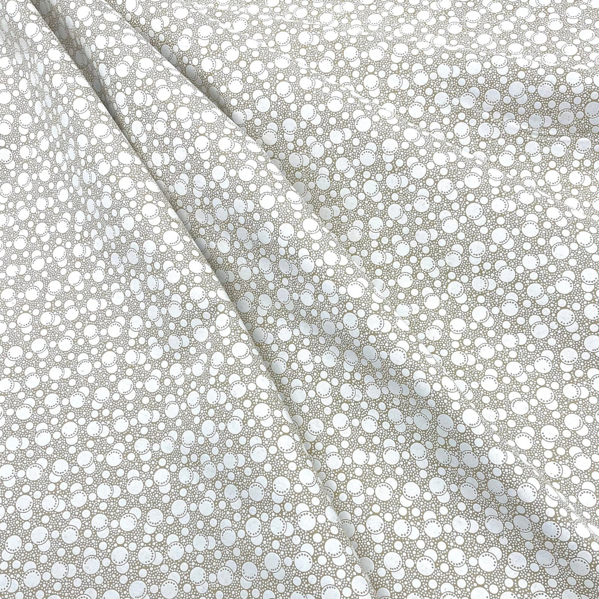 Tone on Tone White Tea Stain Fabric, Cotton Quilting Craft fabric SP-47748.T
