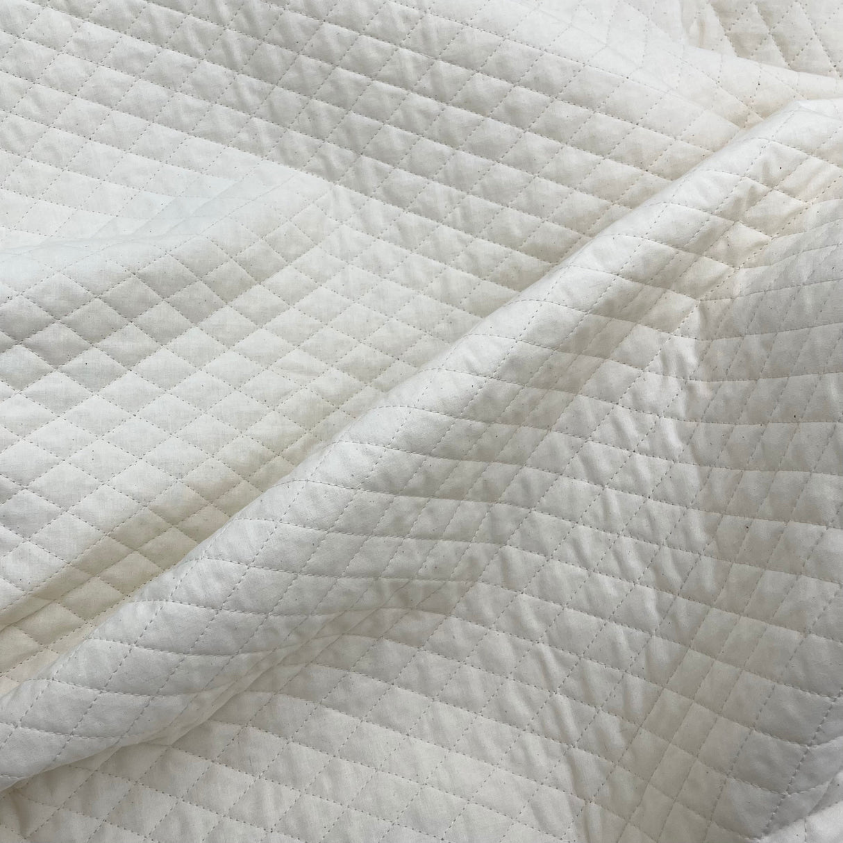 Quilted Calico, Natural Unbleached Premium Cotton fabric - wide 115cm