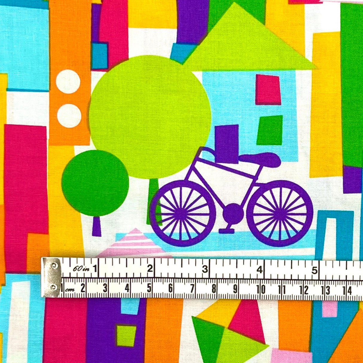 Happy Town fabric, Quilting Cotton fabric, Michael Miller - MM6010-Multi