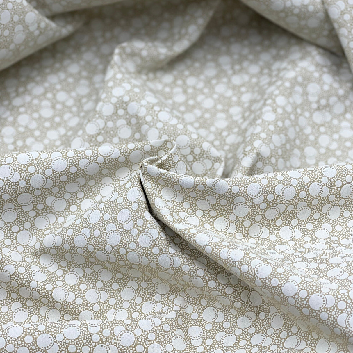 Tone on Tone White Tea Stain Fabric, Cotton Quilting Craft fabric SP-47748.T