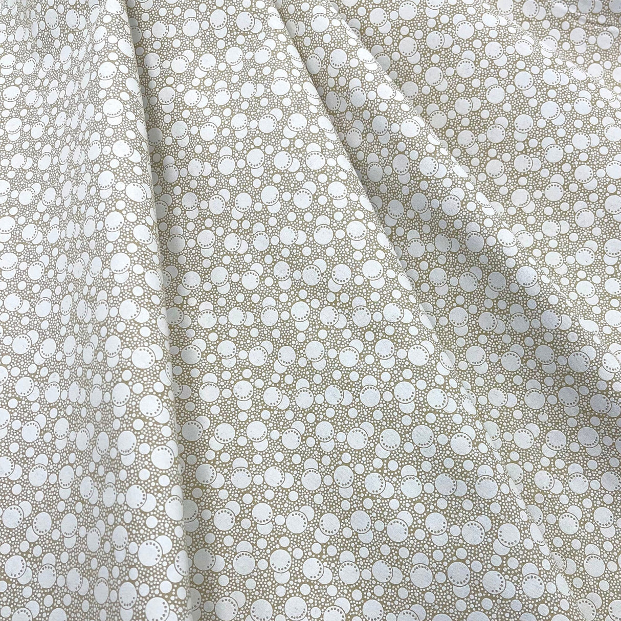 Tone on Tone White Tea Stain Fabric, Cotton Quilting Craft fabric SP-47748.T