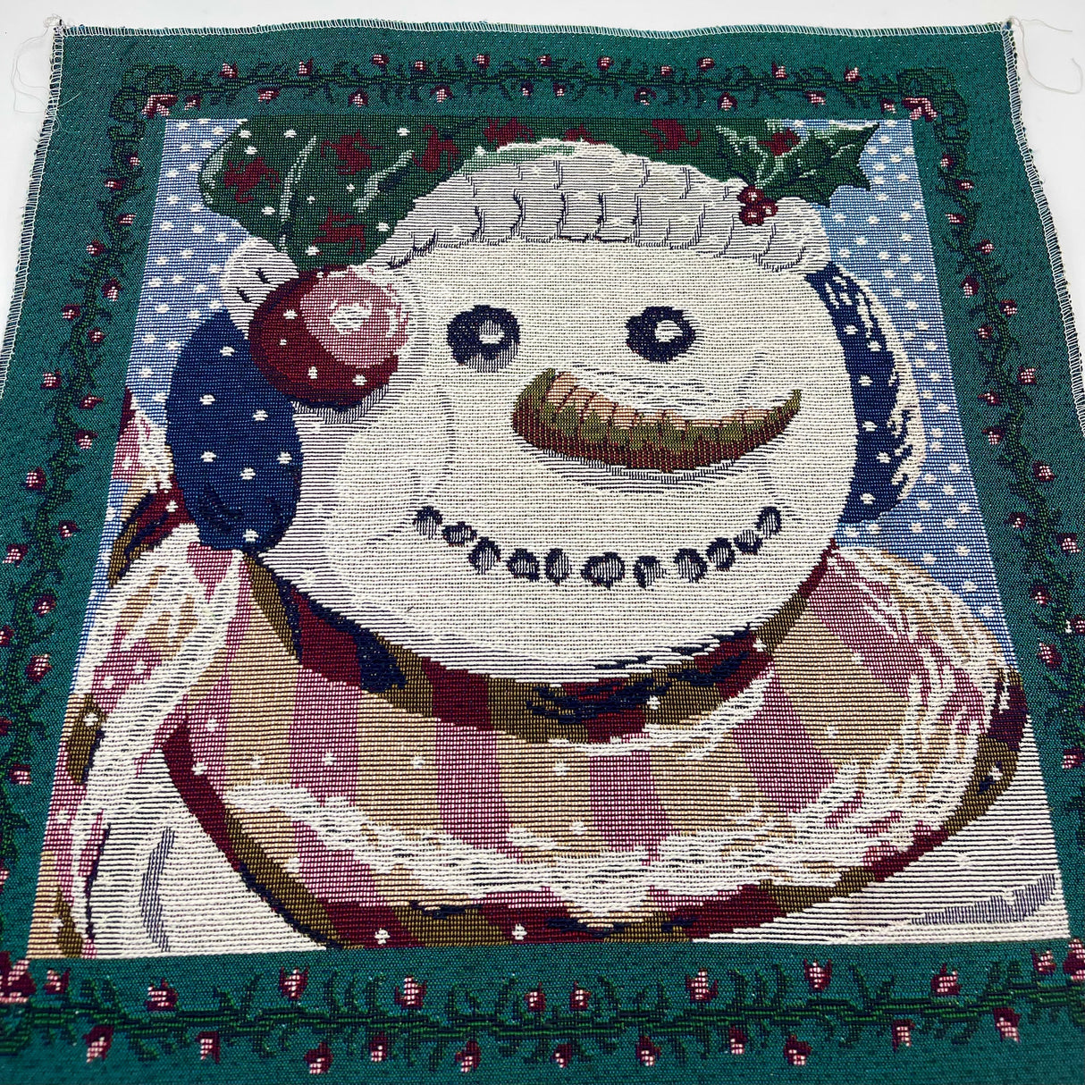 Christmas Snowman Tapestry Panel (43cm x 43cm)