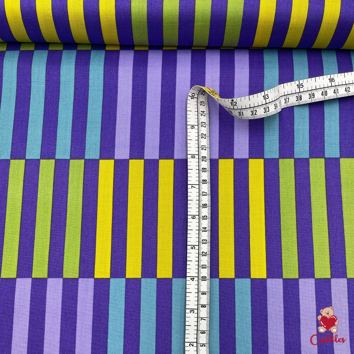 Color Bars Fabric, Cotton Quilting Fabric, Jane Sassaman PWJS062-Mauve