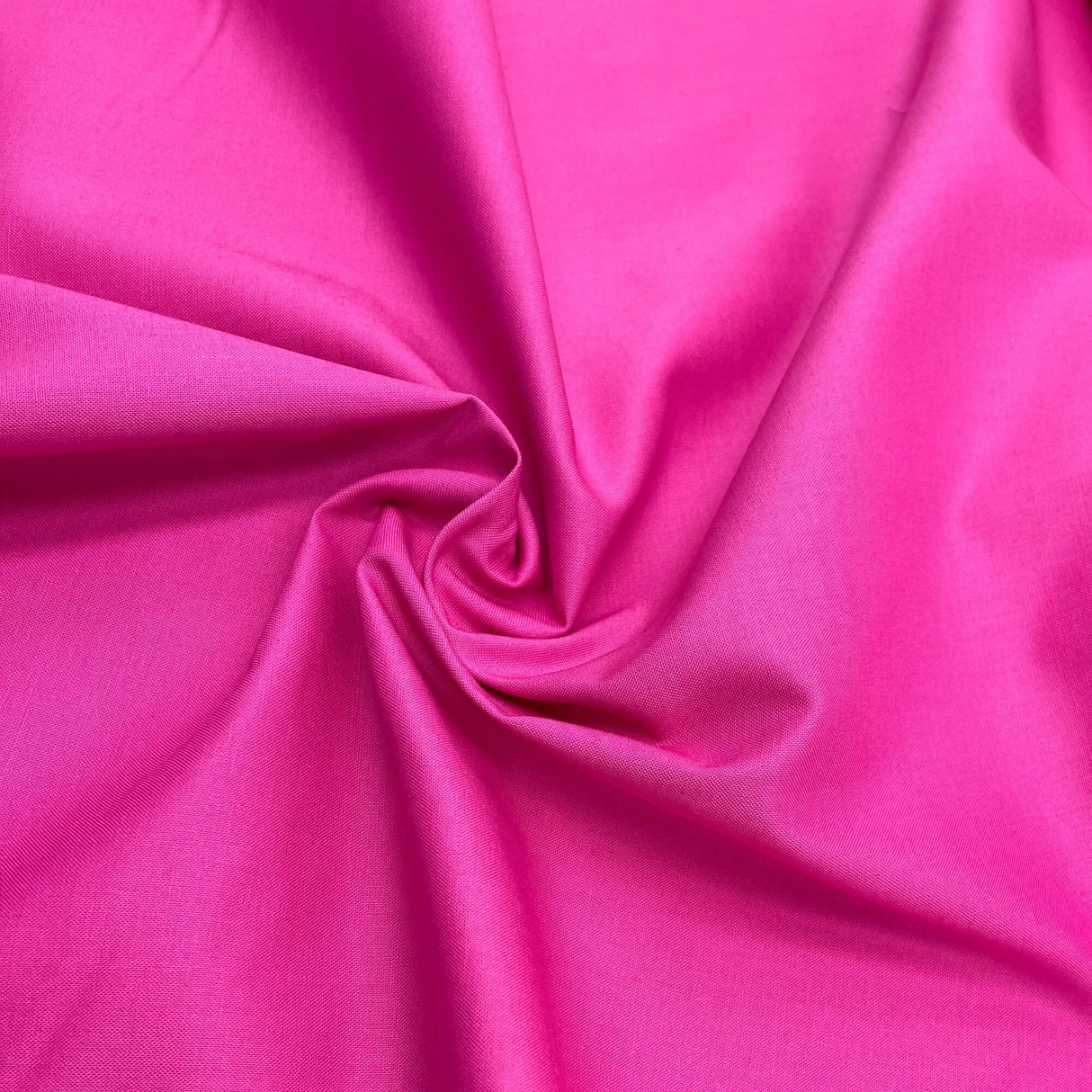 Homespun Hot Pink fabric, Solid Blender Cotton Fabric, Quilting Crafting, Sewing Fabric DIY