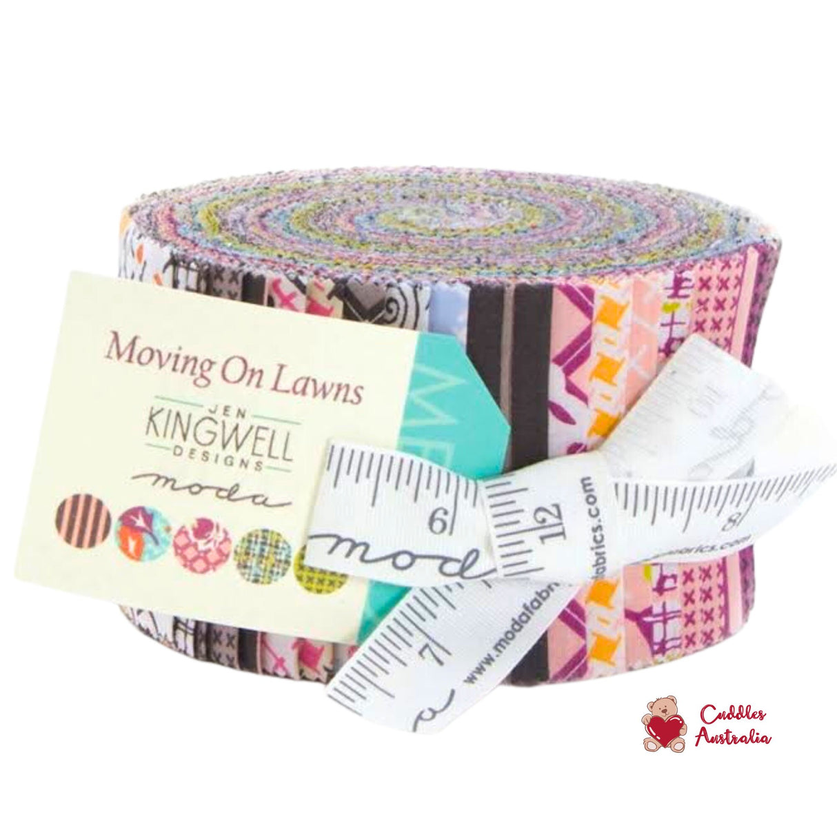 Moving On Lawns, Jelly roll 40 2.5inch strips, Moda Fabrics, Gift ideas, Pre-cut, Quilting Fabric 18121JR