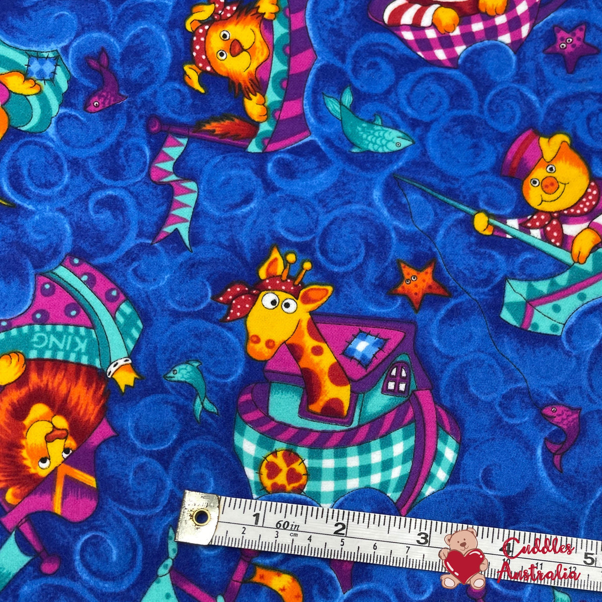 Rare Vintage Fabric, Shipmates Ahoy, FLANNEL by The Woodrow Studio, London England