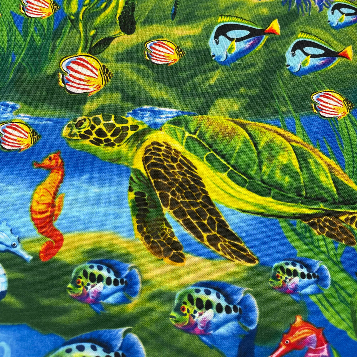Sea Life Vacation, Marine life, Cotton Quilting fabric by Timeless Treasures Fabrics TT-C6145 PANEL