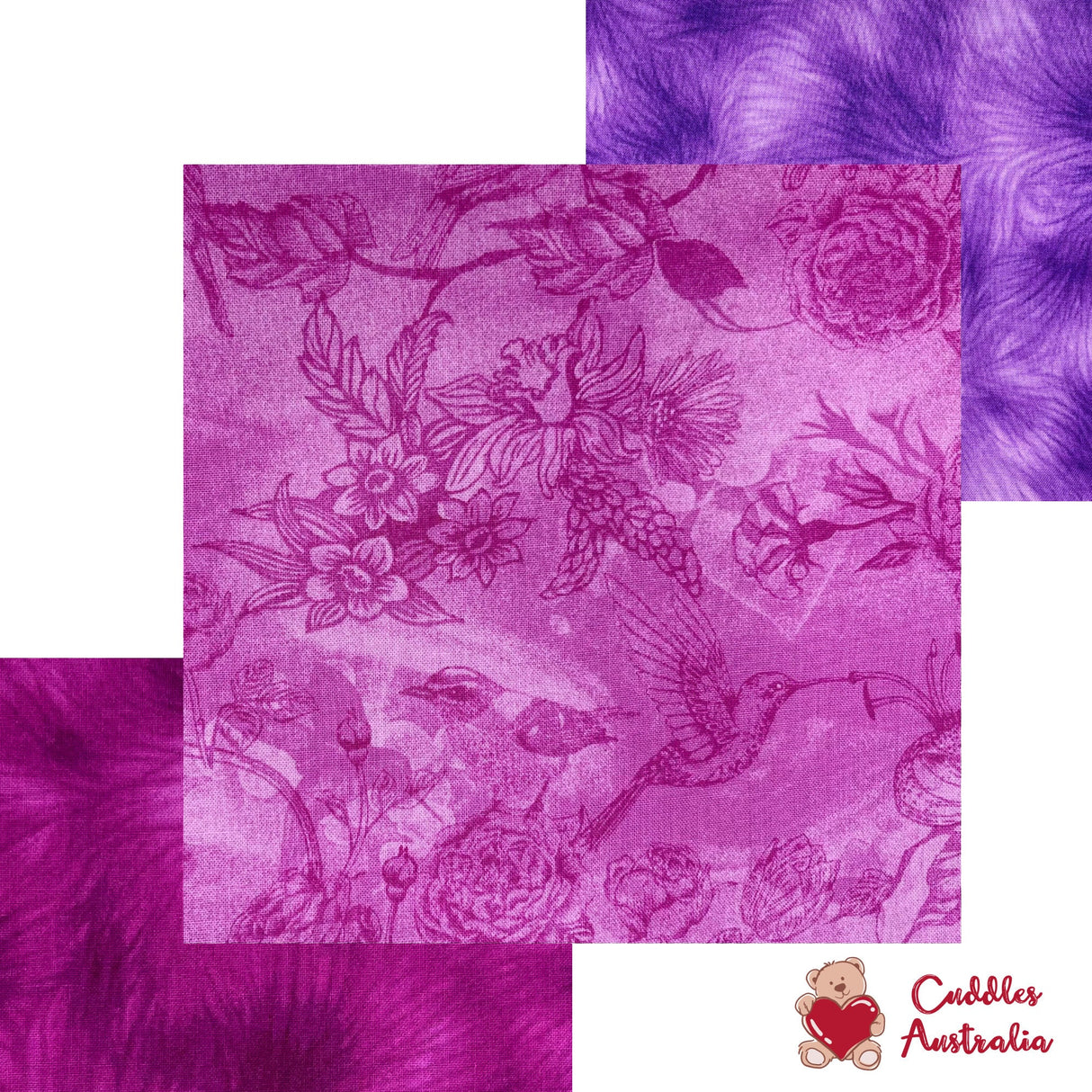 Orchid Fabric Kit w/pattern, Gift ideas, Chong a Hwang, Quilt fabric kit, Cotton, Fabric by Timeless Treasures