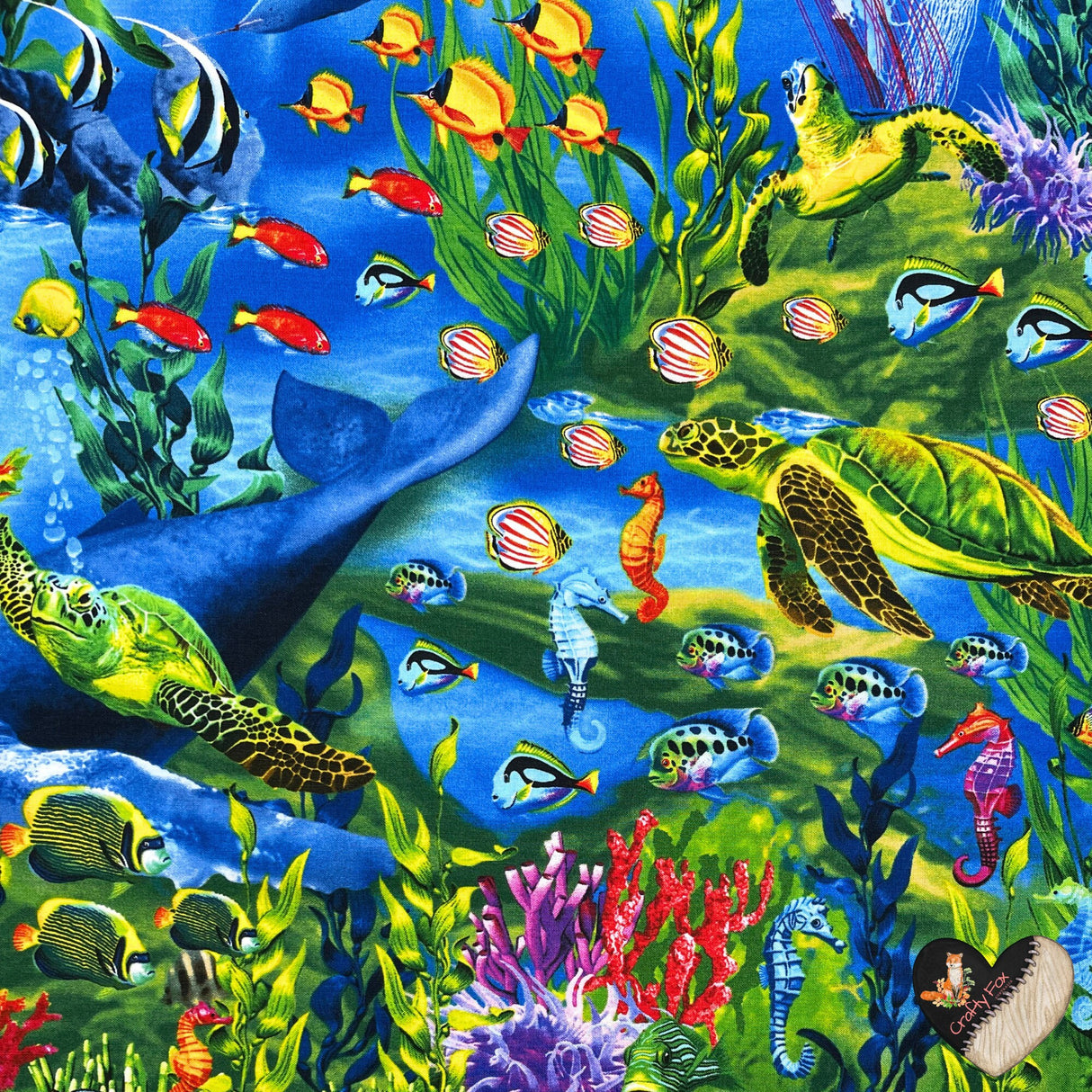 Sea Life Vacation, Marine life, Cotton Quilting fabric by Timeless Treasures Fabrics TT-C6145 PANEL