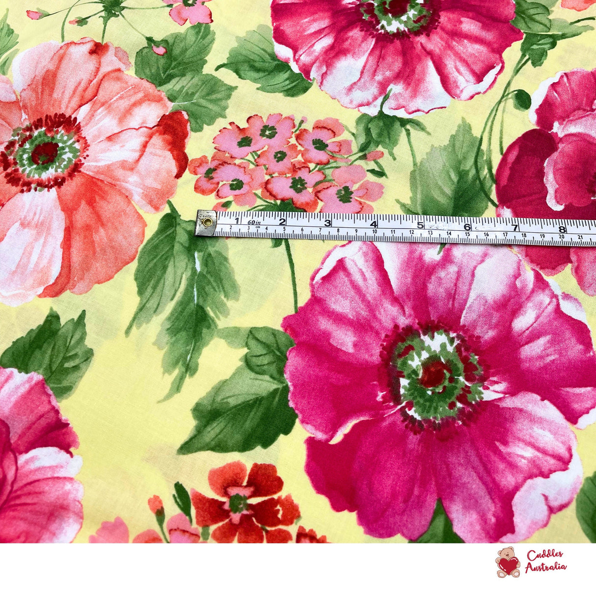 Sundance fabric, large Poppies by Ann Lauer for Benartex, Cotton Quilting fabric BT-04780.03