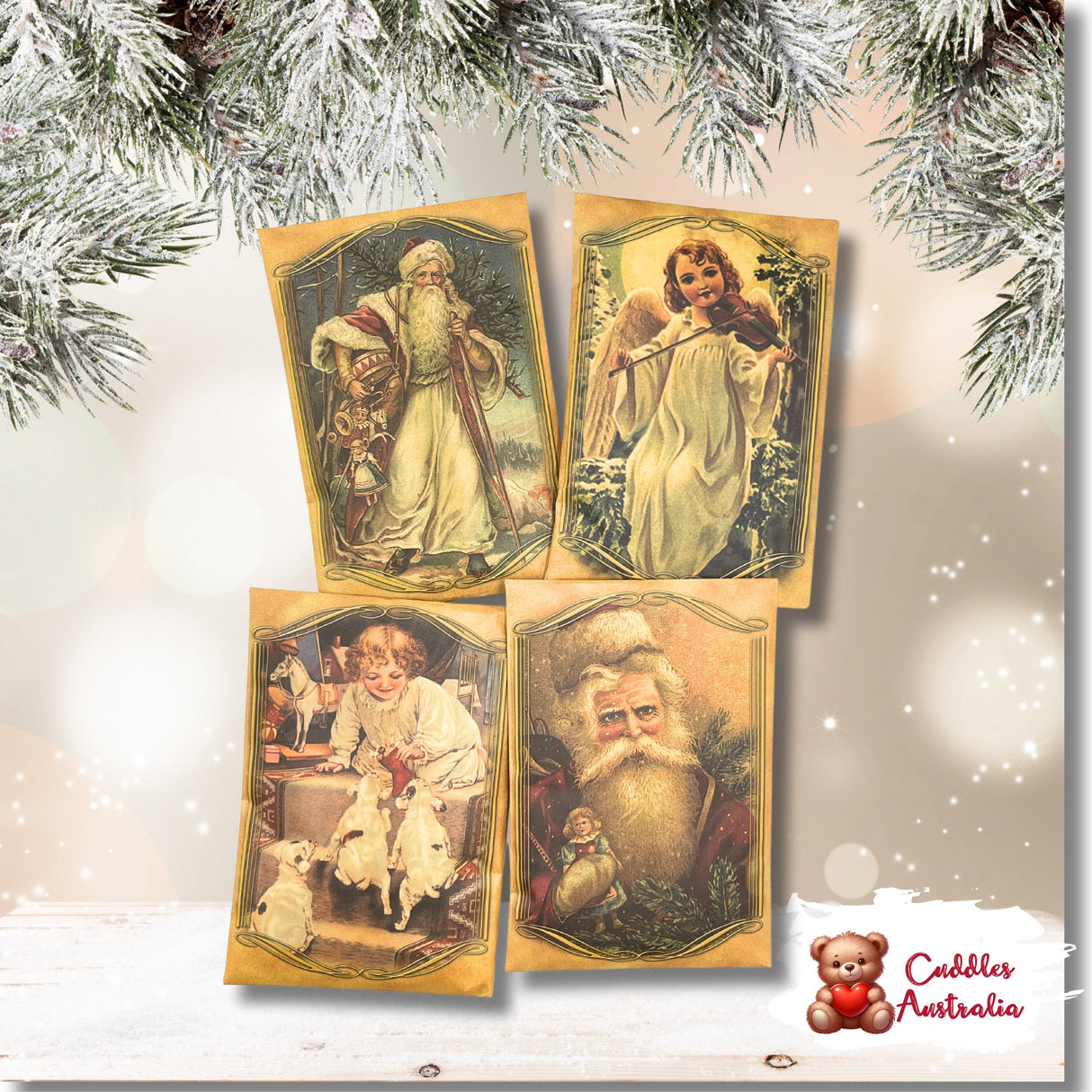 Christmas Fragrance Sachet Bags, stocking fillers, wardrobe, drawers air freshener, clothing protector