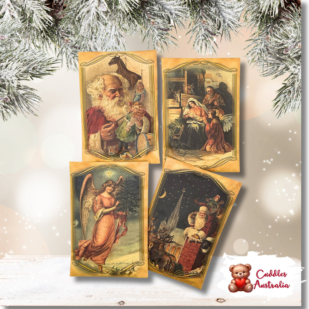 Christmas Fragrance Sachet Bags, stocking fillers, wardrobe, drawers air freshener, clothing protector