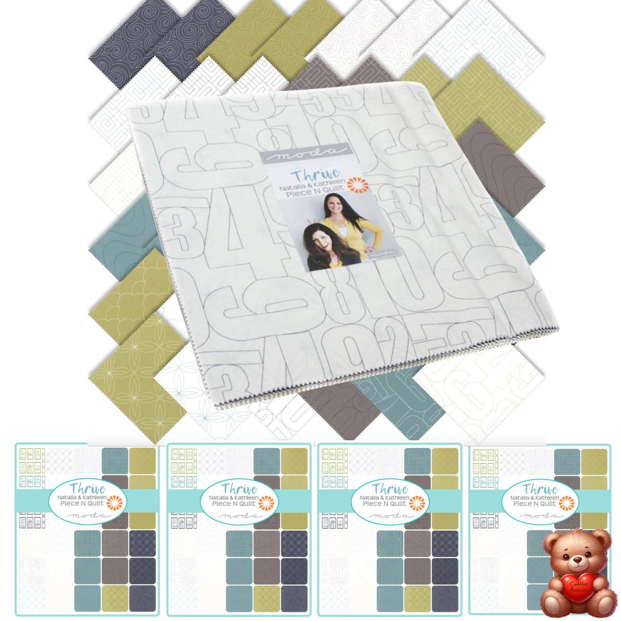 Frontal of Thrive Layered Cake, Moda Fabrics, Gift ideas, Quilting Cotton Fabric 10900LC