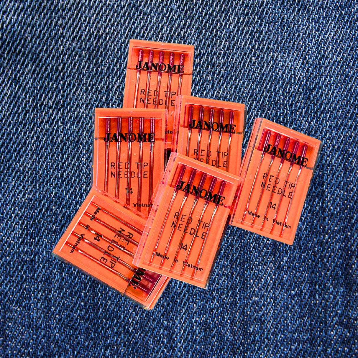 Janome Red Tip Sewing Machine Needle, Size 14