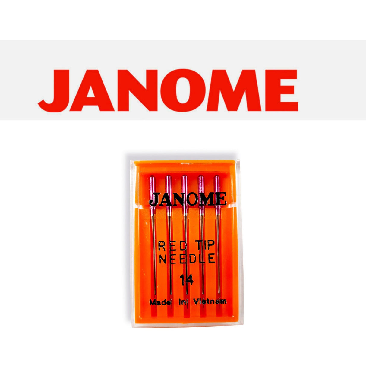 Janome Red Tip Sewing Machine Needle, Size 14
