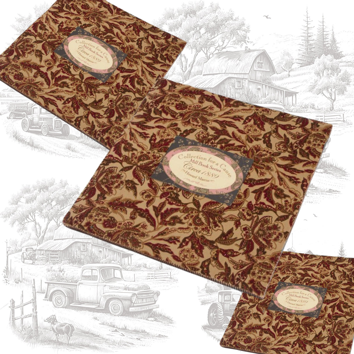 Collection for a Cause, Mill Book Series circa 1889, Cotton Quilting Fabric for Moda Fabrics