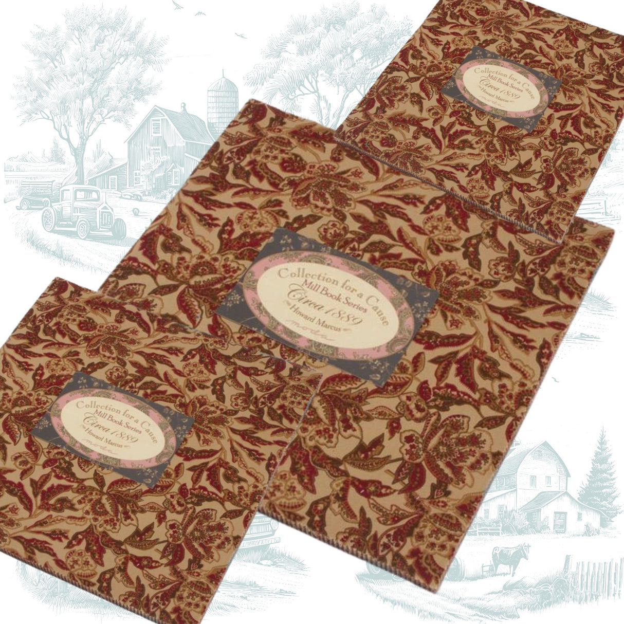 Collection for a Cause, Mill Book Series circa 1889, Cotton Quilting Fabric for Moda Fabrics