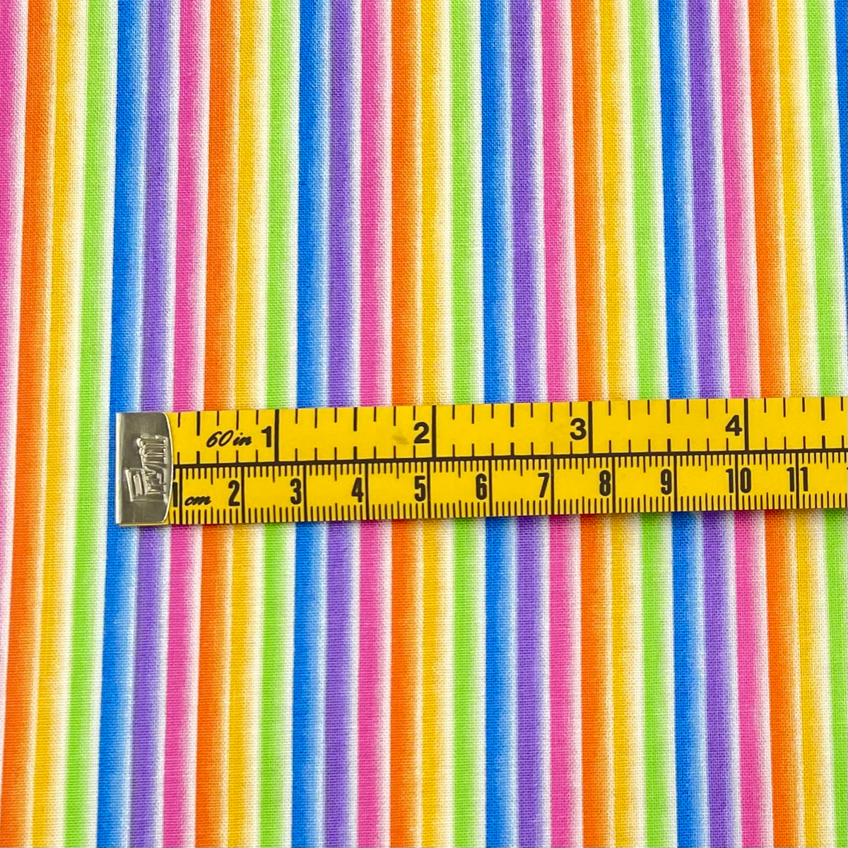 Rainbow Stripe Cotton Fabric – Michael Miller, MM-CX8323