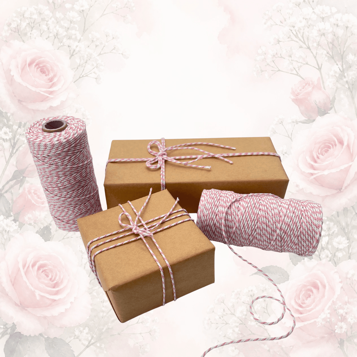 Pink Baker’s Twine – 100% Cotton Gift Wrapping Twine