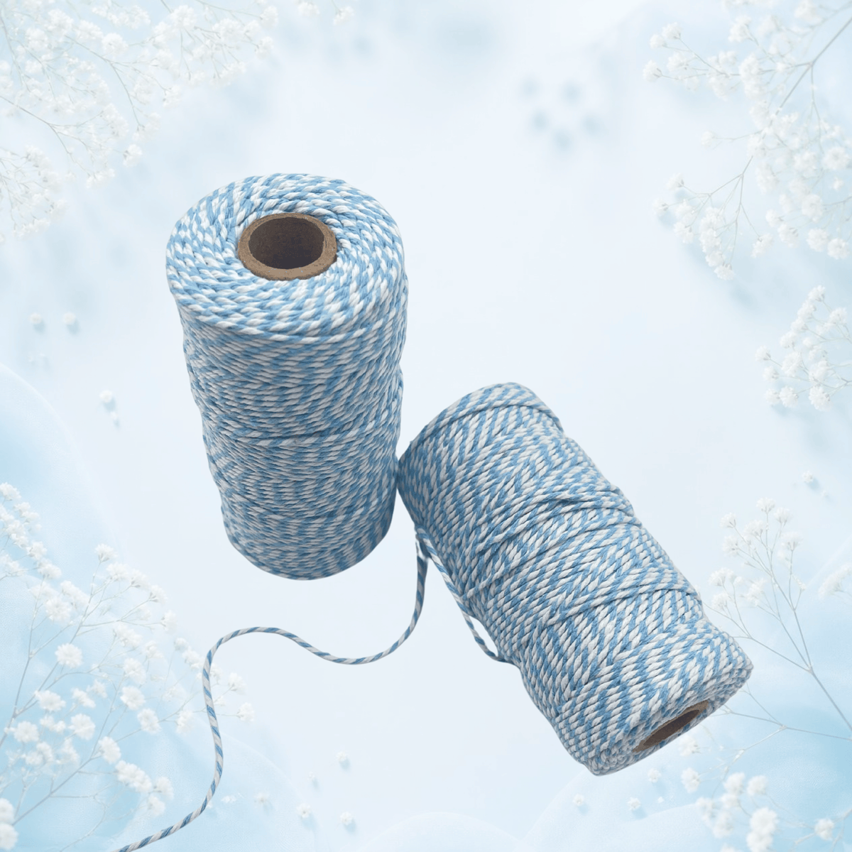French Blue Baker’s Twine – 100% Cotton Gift Wrapping Twine