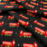 Be My Hero Fire Truck Fabric by Henry Glass HG1090-99