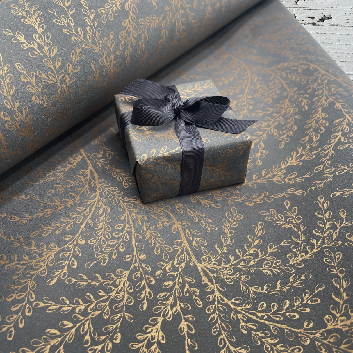 Harmony Charcoal Gift Wrapping Paper | Eco-Friendly | 60cm Wide