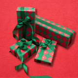 Checkerboard Gift Wrapping Paper – 80gsm, 60cm Wide | Festive Christmas Wrap