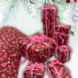 Cottage Pink Stitch Ribbon – 10mm Gift Ribbon