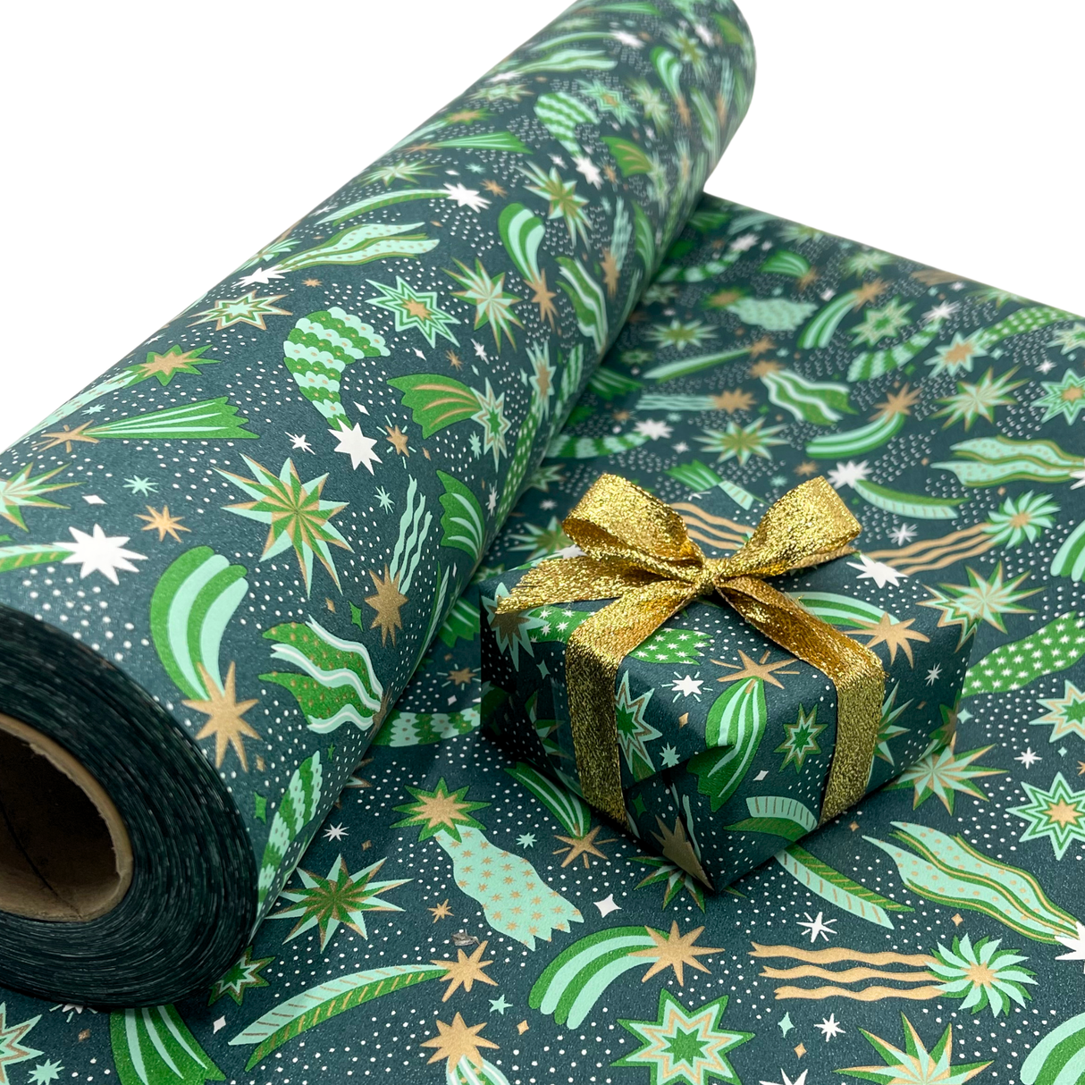 Cosmic Night Gift Wrapping Paper – 80gsm, 60cm Wide | Festive Christmas Wrap